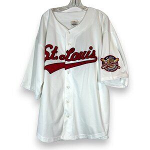 St. Louis Baseball Jersey 2XL Embroidered White Red All Star Game